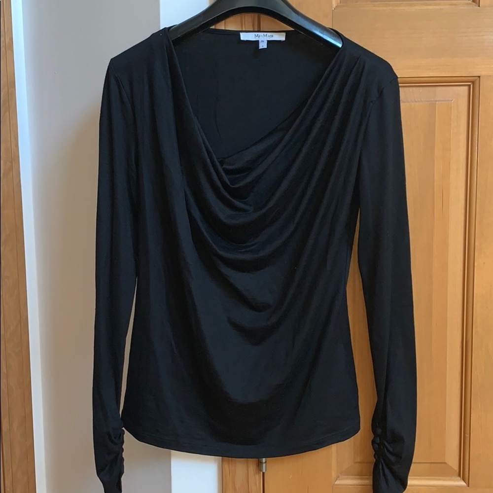 MaxMara Women’s Small Black draped top